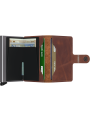 SECRID Miniwallet Vintage Brown RFID portfel