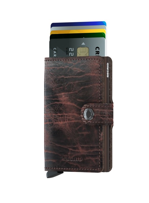 SECRID Miniwallet Cacao - Brown MDM collection RFID portfel