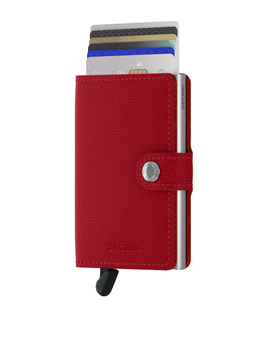 SECRID Miniwallet Crisple Red RFID portfel