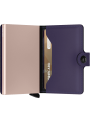 SECRID Miniwallet Matte Purple Rose RFID portfel