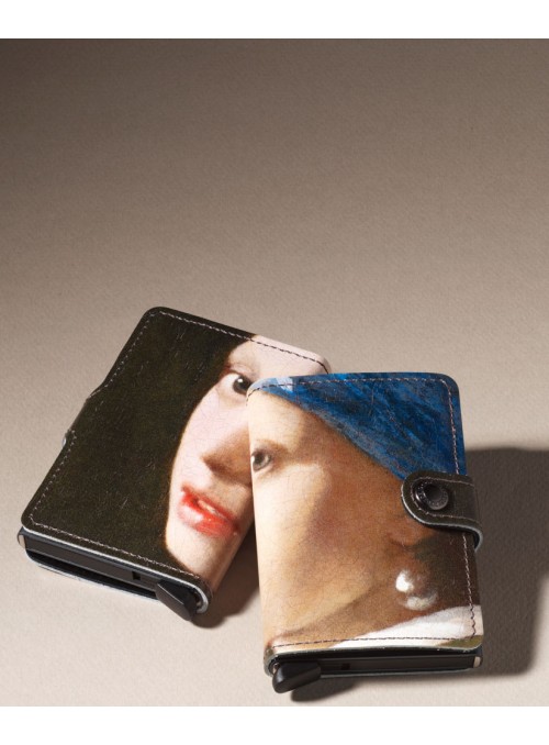 Secrid Miniwallet Art &quot;Girl with a Pearl Earring&quot; Limited edition RFID portfel