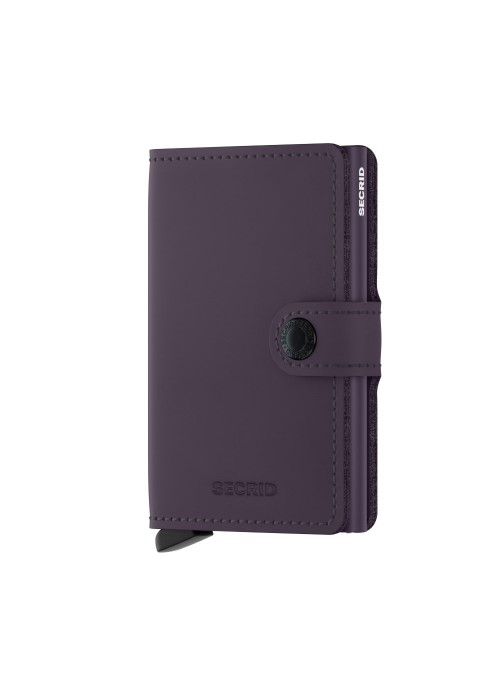 Secrid Miniwallet Matte Dark Purple RFID portfel